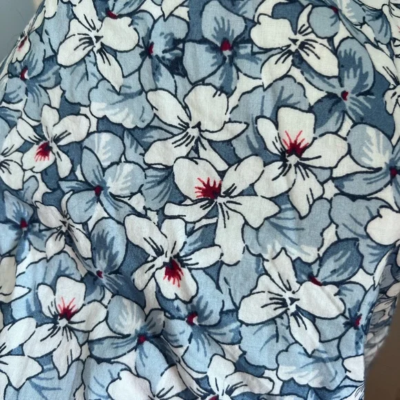 NWT Gap floral dress button front drawstring with pockets - Picture 7 of 11